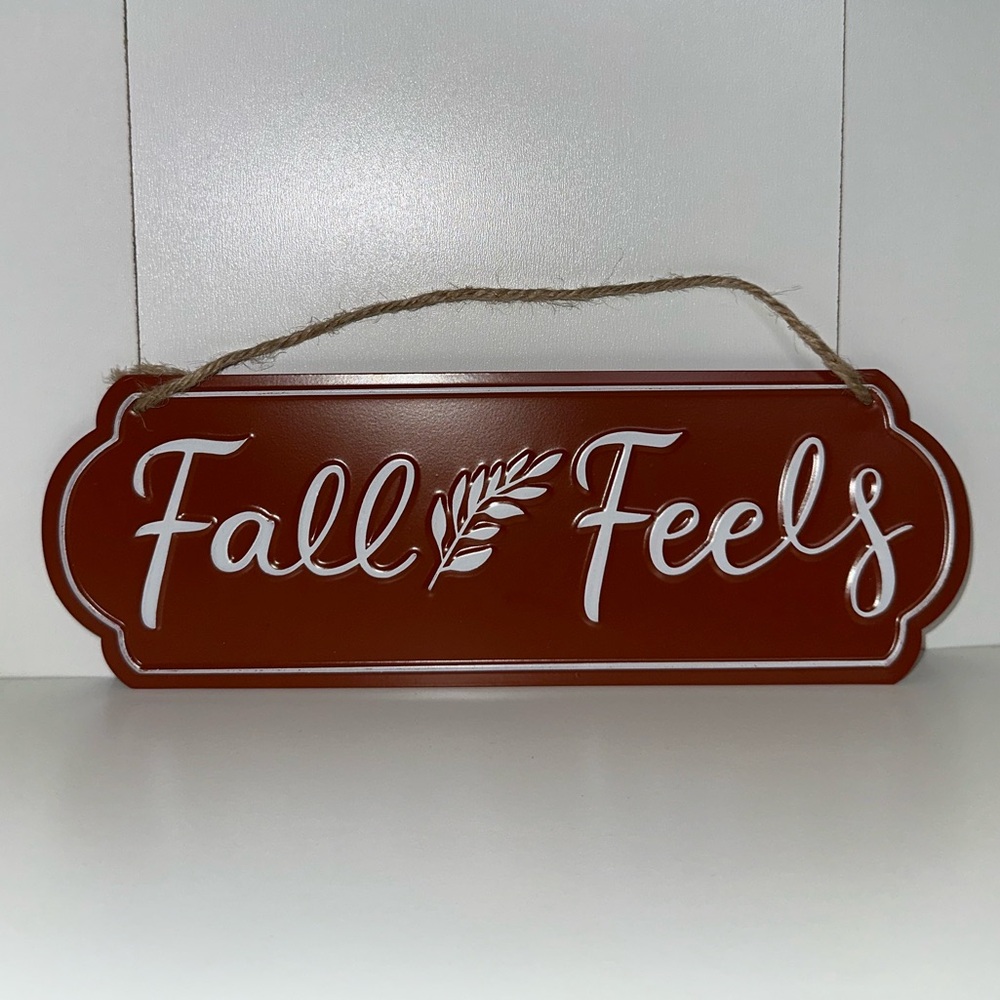 Fall Feels Hanging Sign Autumn Decor